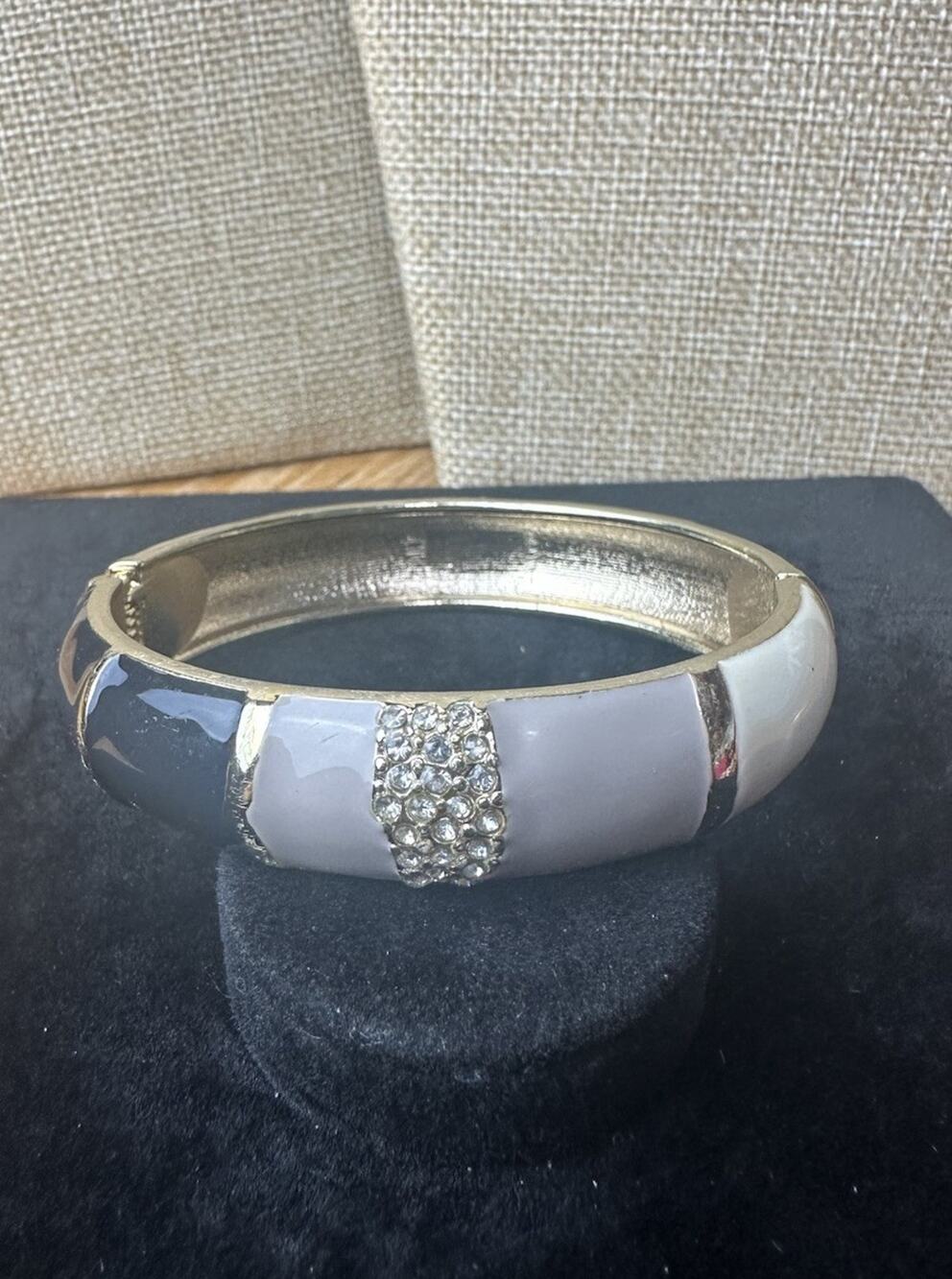 Sequin Nordstrom Multicolor Gold Tone Statement Enamel Bangle Bracelet # 342